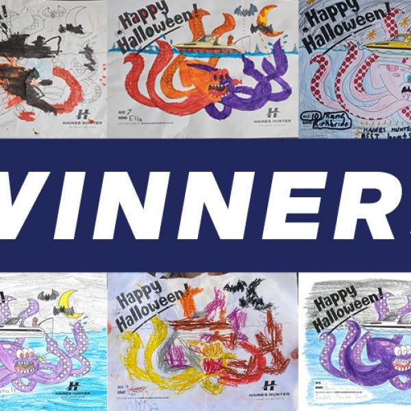 Haunted Hunter Halloween Colouring Comp Winners 2023