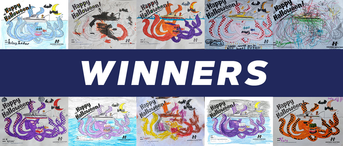 Haunted Hunter Colouring Comp Winners! | Haines Hunter