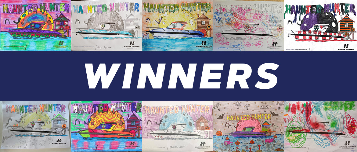 Haunted Hunter Colouring Comp Winners | Haines Hunter